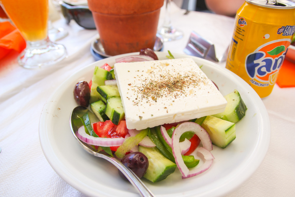 Greek Salad Mykonos Town, Greece
