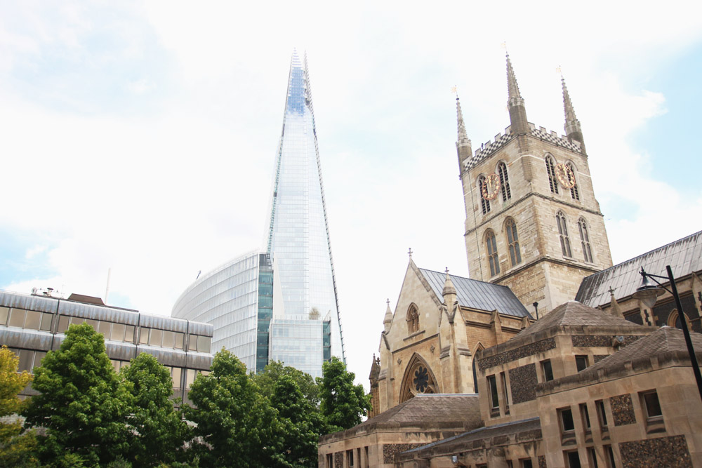 Southwark Cathedral & The Shard, London
