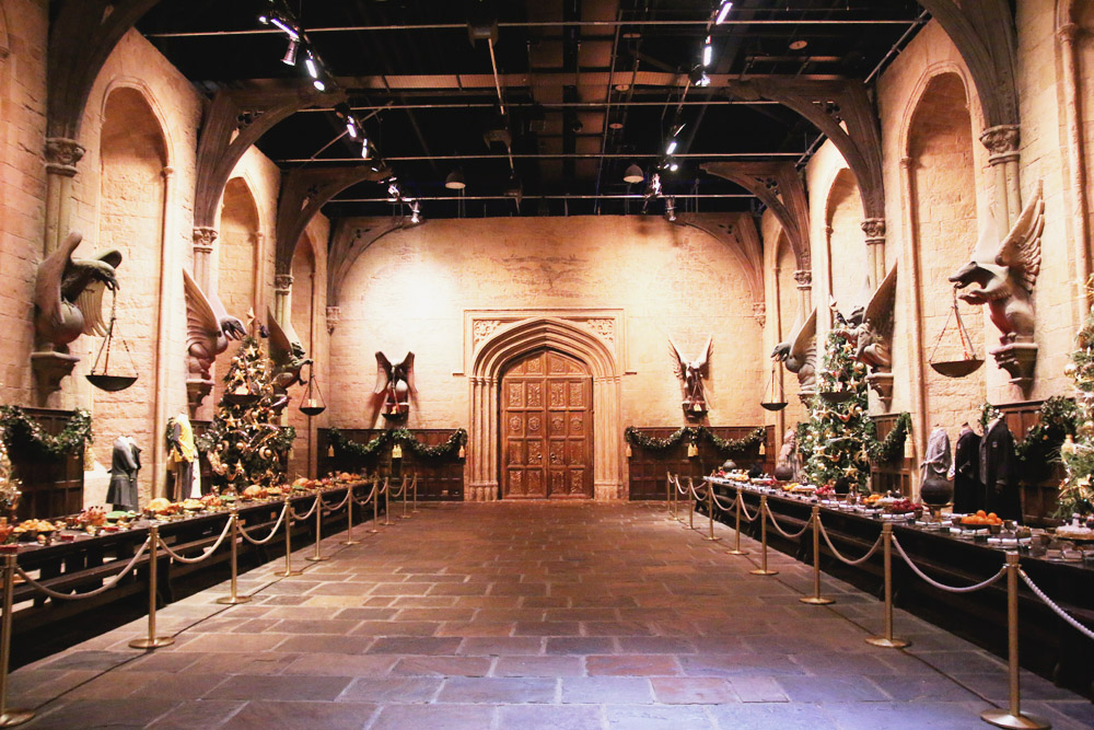 Harry Potter Warner Bros Studio Tour London Hogwarts in the SnowGreat Hall