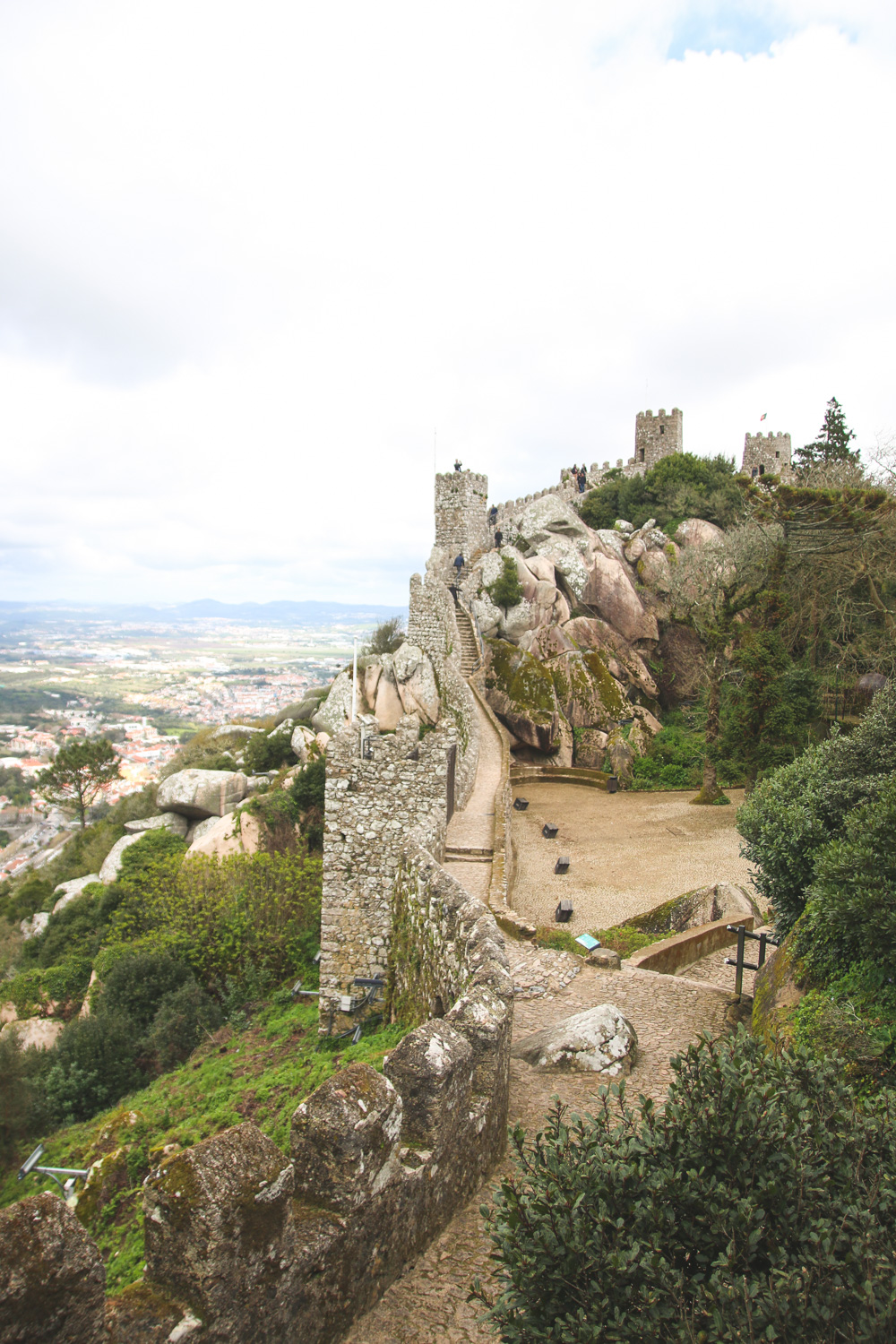 Moorish Castle Walls in Sintra, Portugal