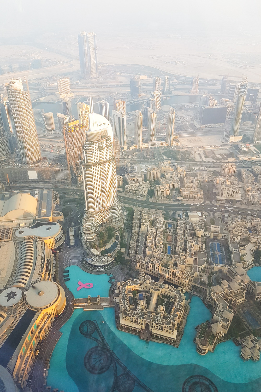 View from At The Top Burj Khalifa at Sunset