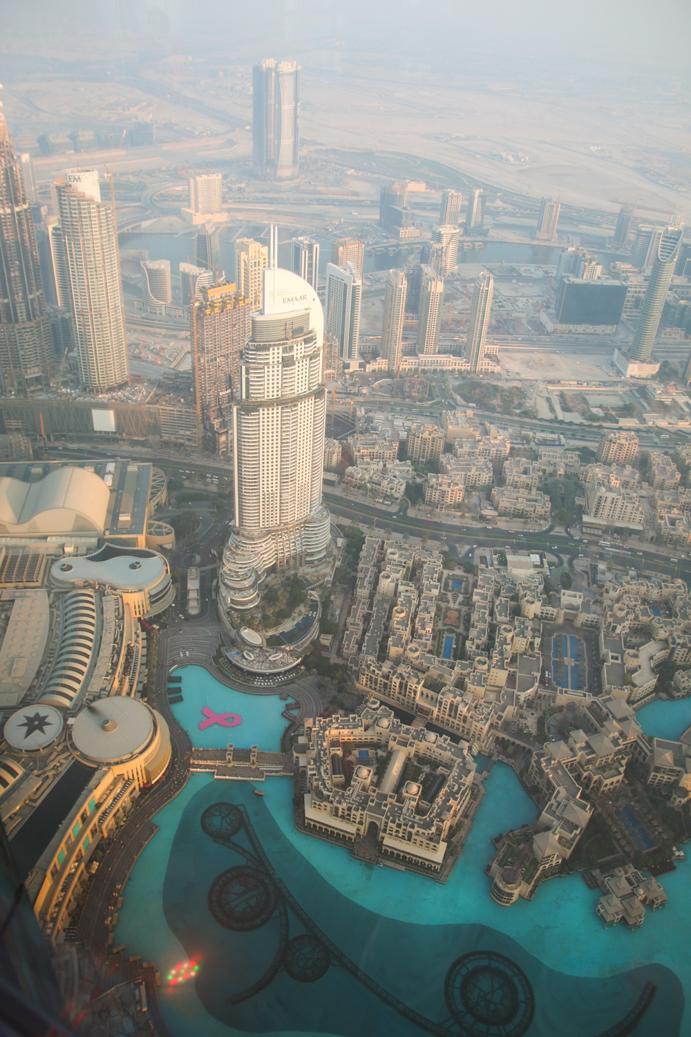 View at Sunset from At The Top Burj Khalifa