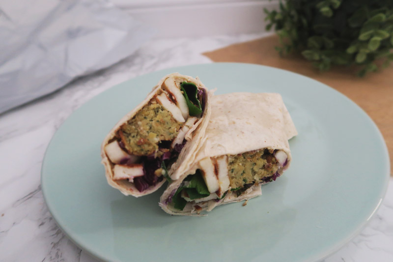 Falafel & Halloumi Wraps