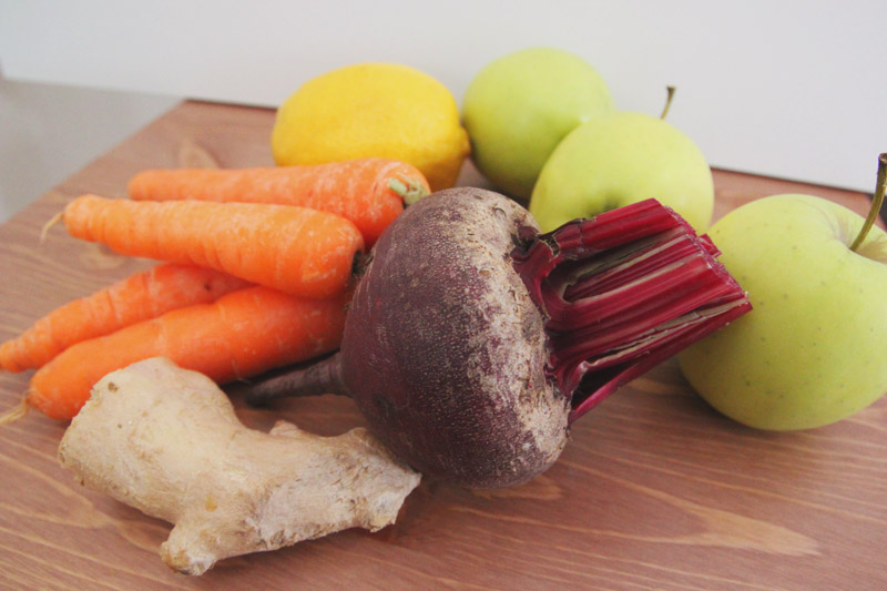 Beetroot, Apple, Carrot, Lemon & Ginger Juicing Recipe