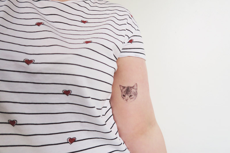 Hello Harriet Temporary Cat Tattoos