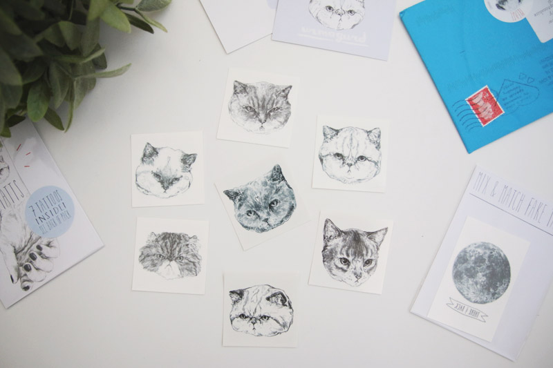 Hello Harriet Temporary Cat Tattoos