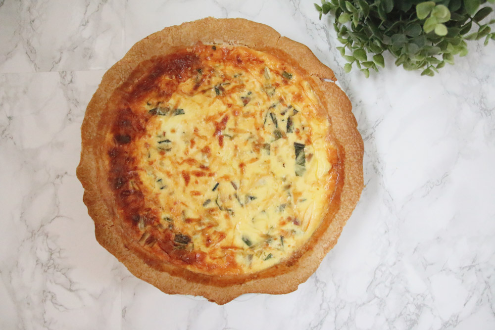 Recipe: Bacon & Rainbow Chard Quiche