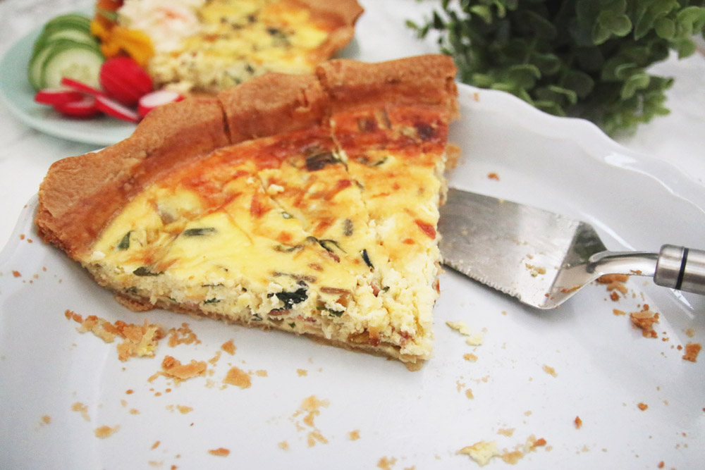 Recipe: Bacon & Rainbow Chard Quiche