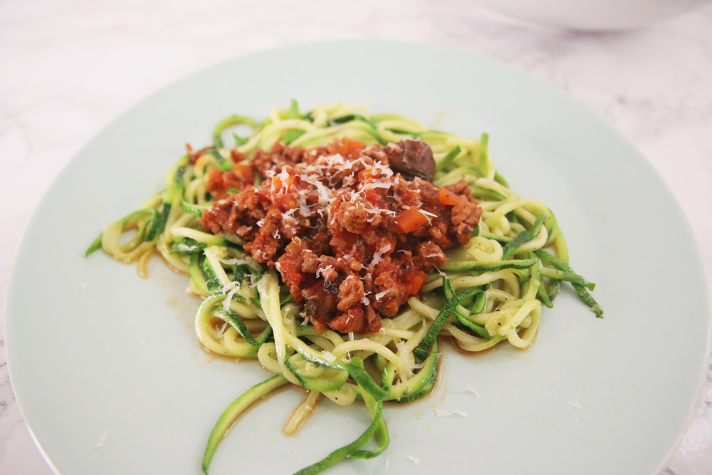 Spaghetti Bolognese with Courgetti Recipe
