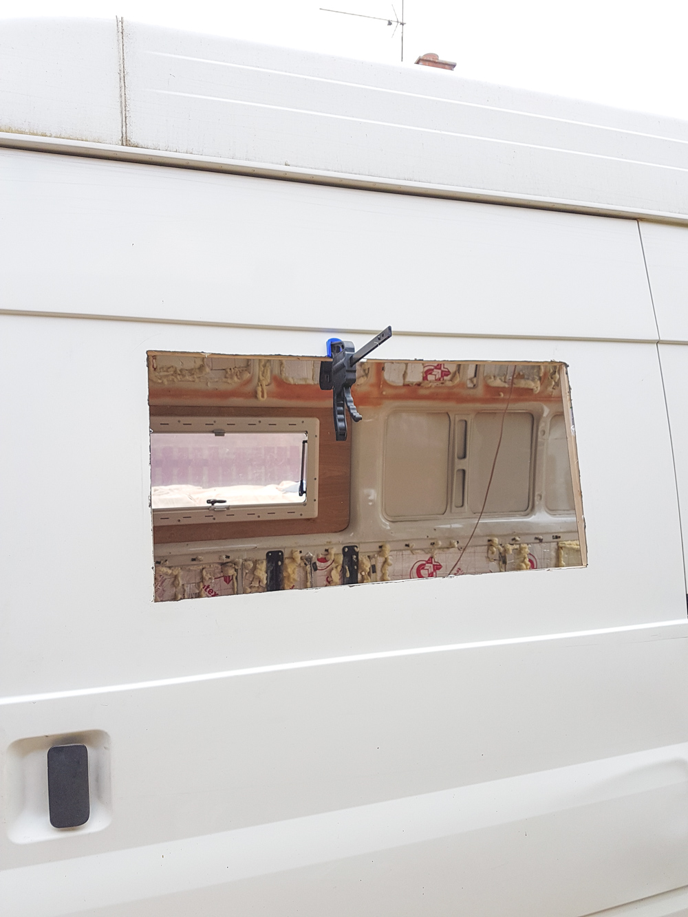 Van Conversion - Installing Side Windows