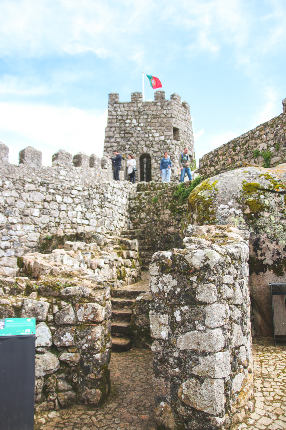 Moorish Castle Walls in Sintra, Portugal