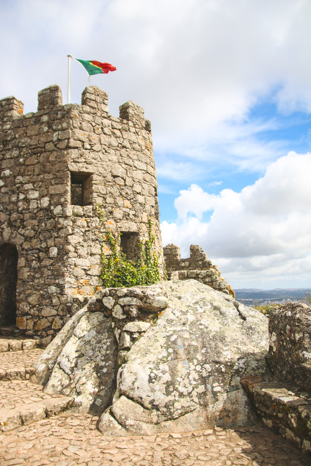 Moorish Castle Walls in Sintra, Portugal