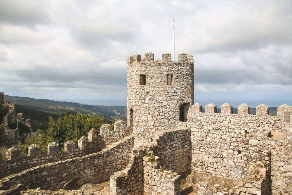 Moorish Castle Walls in Sintra, Portugal