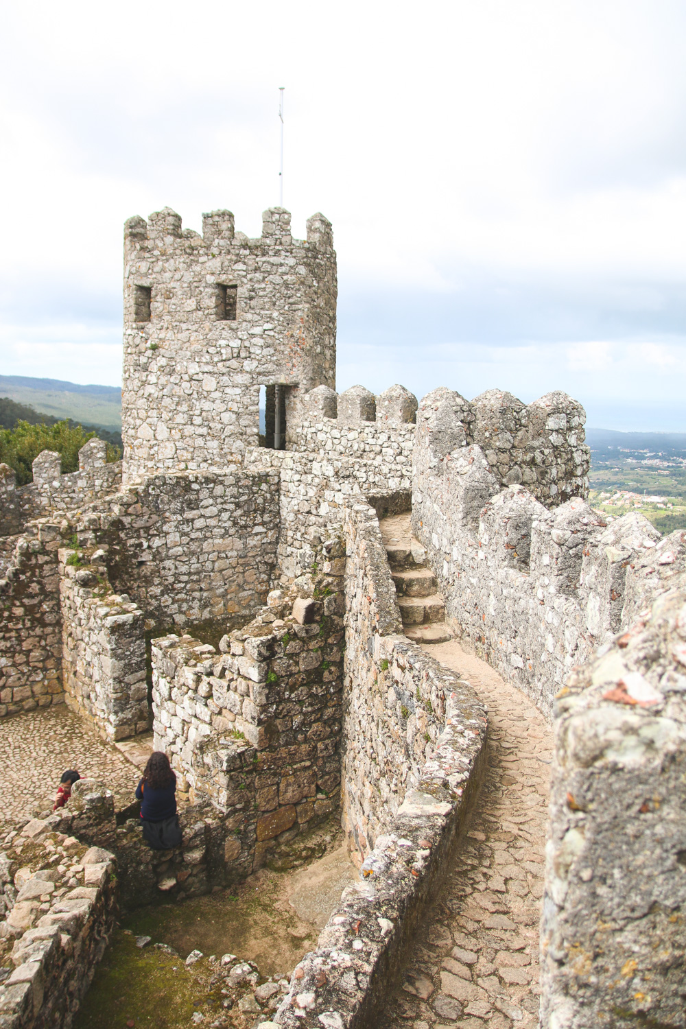 Moorish Castle Walls in Sintra, Portugal