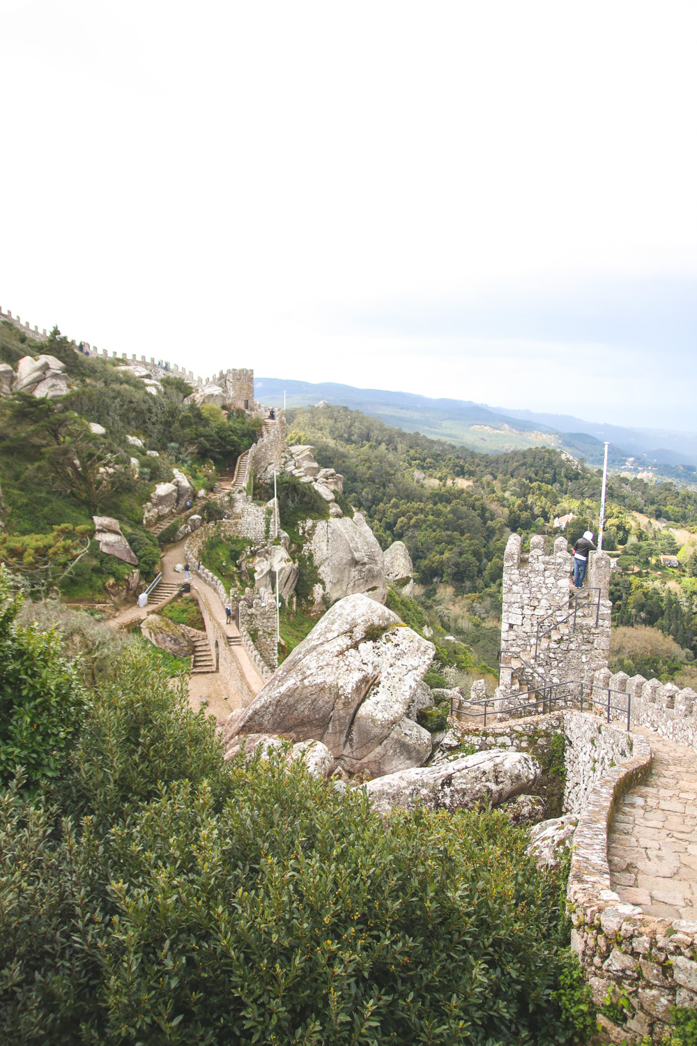 Moorish Castle Walls in Sintra, Portugal