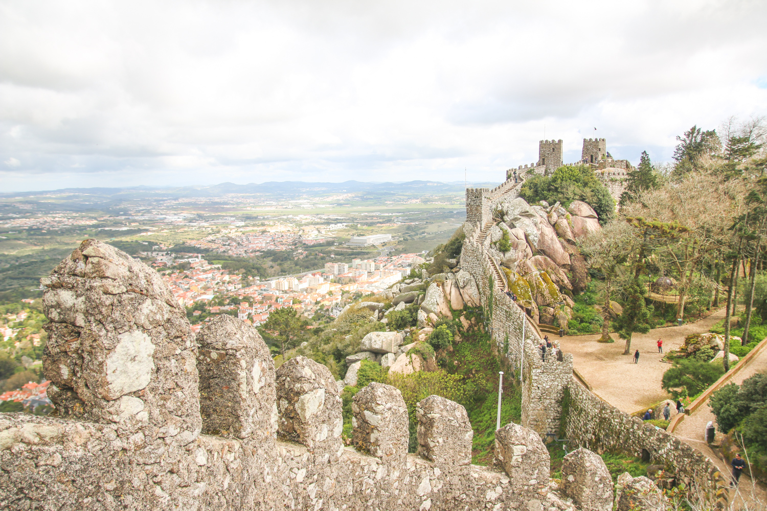 Moorish Castle Walls in Sintra, Portugal