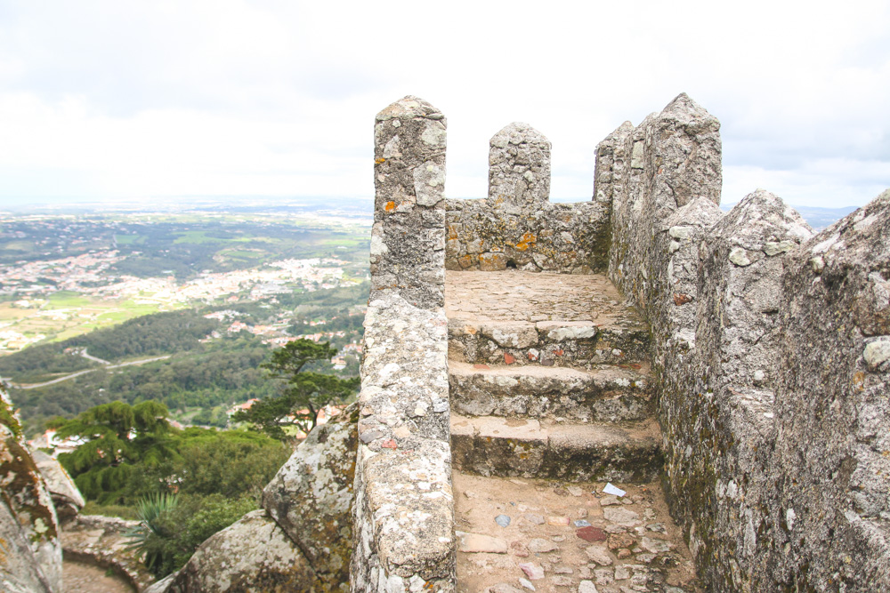 Moorish Castle Walls in Sintra, Portugal