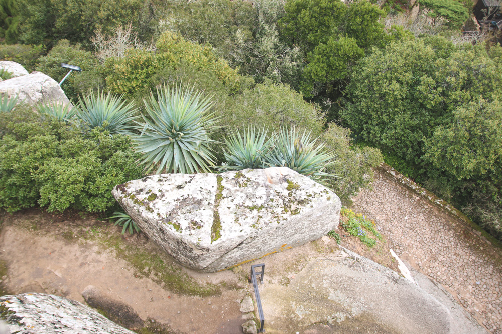 View from the Moorish Castle Walls in Sintra, Portugal