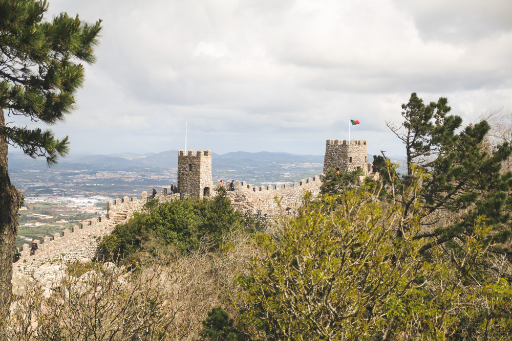 Moorish Castle Walls in Sintra, Portugal