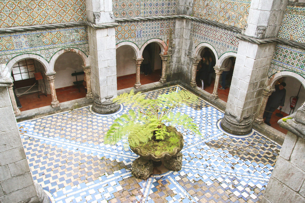Pena Palace Courtyard, Sintra, Portugal