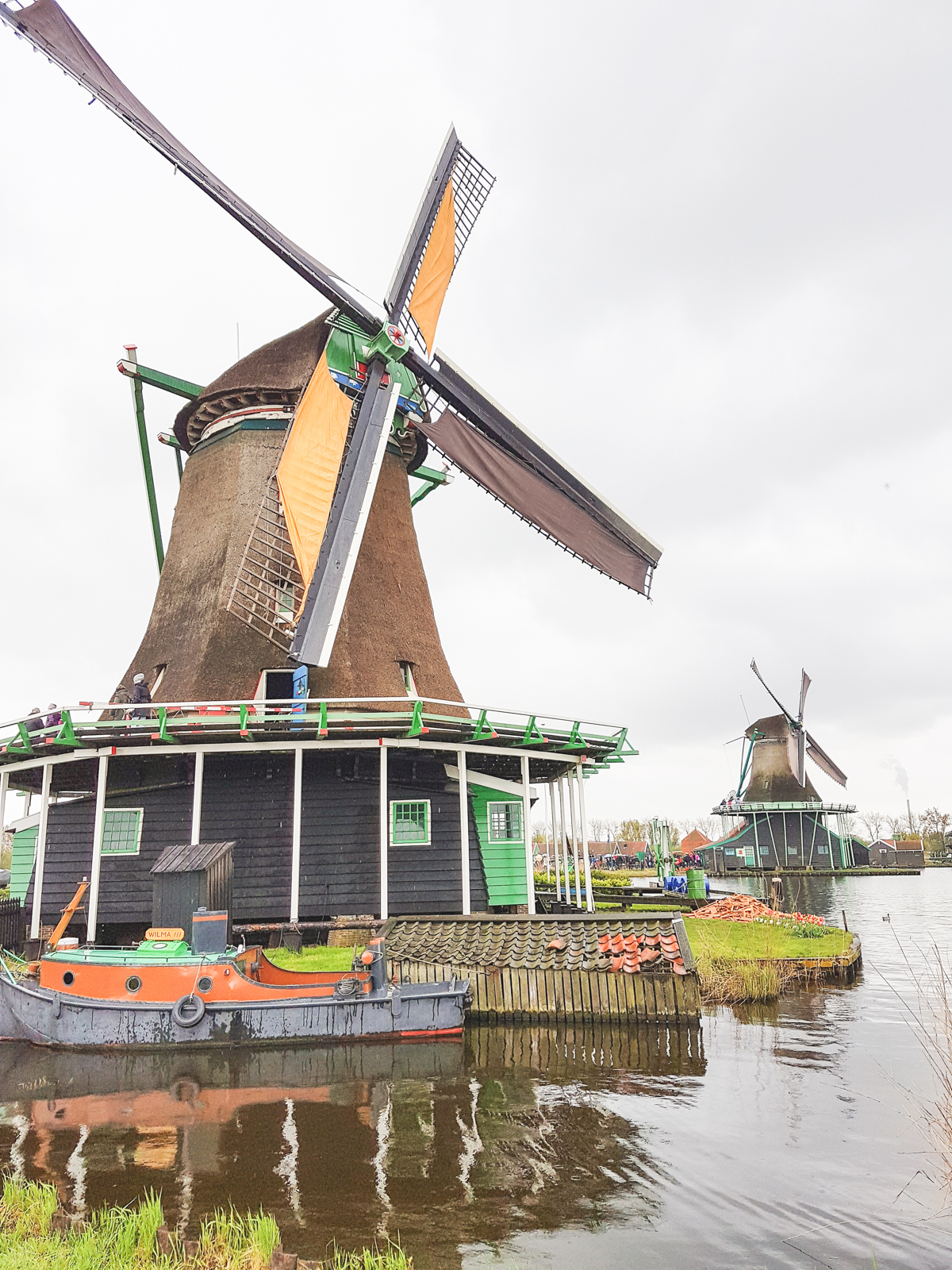 Windmills at Zaanse Schans, Holland, The Netherlands