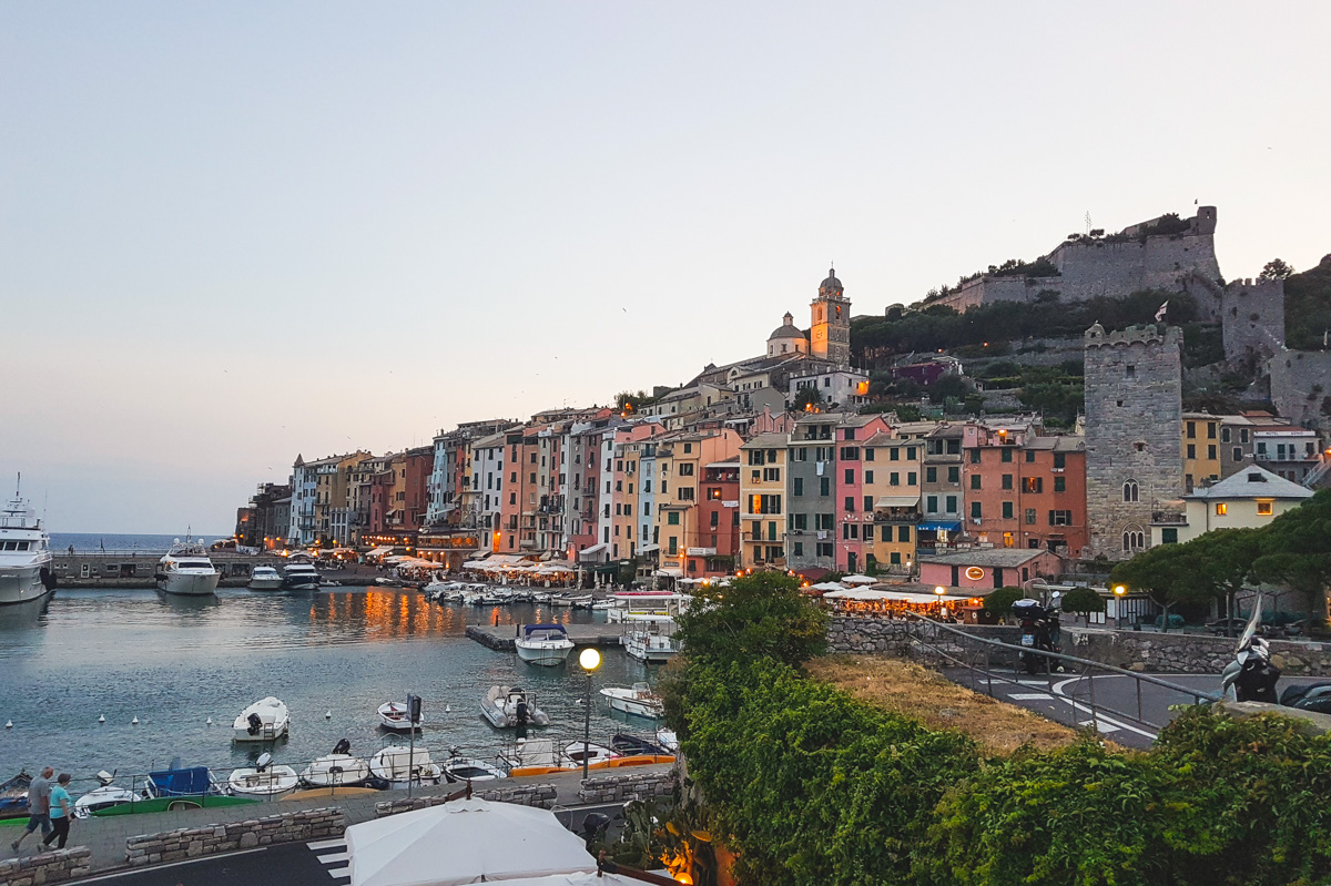 Portovenere at Sunset, Cinque Terre, Liguria, Italy