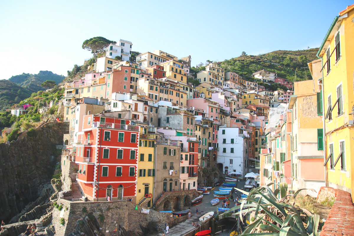 The Colourful Buildings of Riomaggiore in Cinque Terre, Ligurai Region, Italy