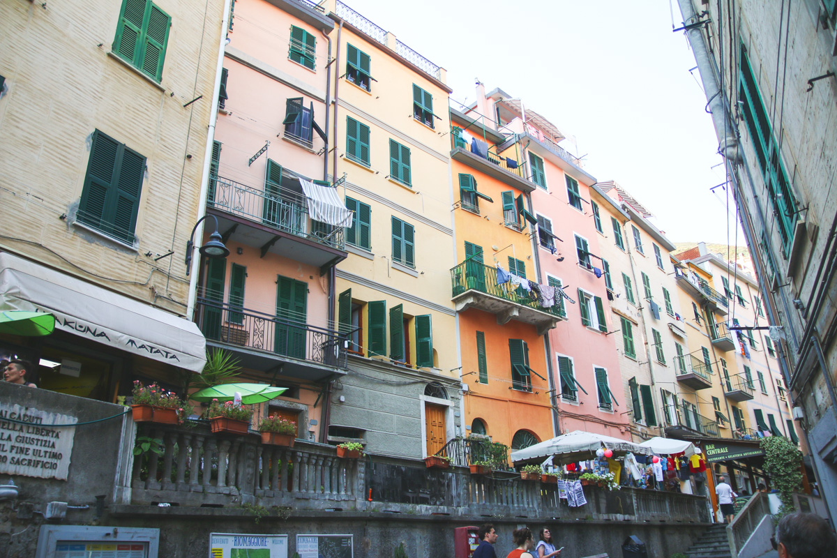 The Colourful Buildings of Riomaggiore in Cinque Terre, Ligurai Region, Italy