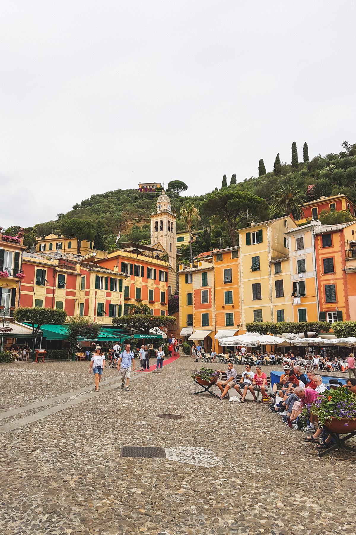 The Main Square in Portofino, Liguria, Italy.