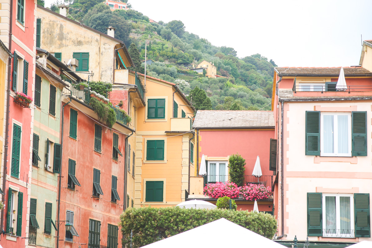 The Main Square in Portofino, Liguria, Italy.