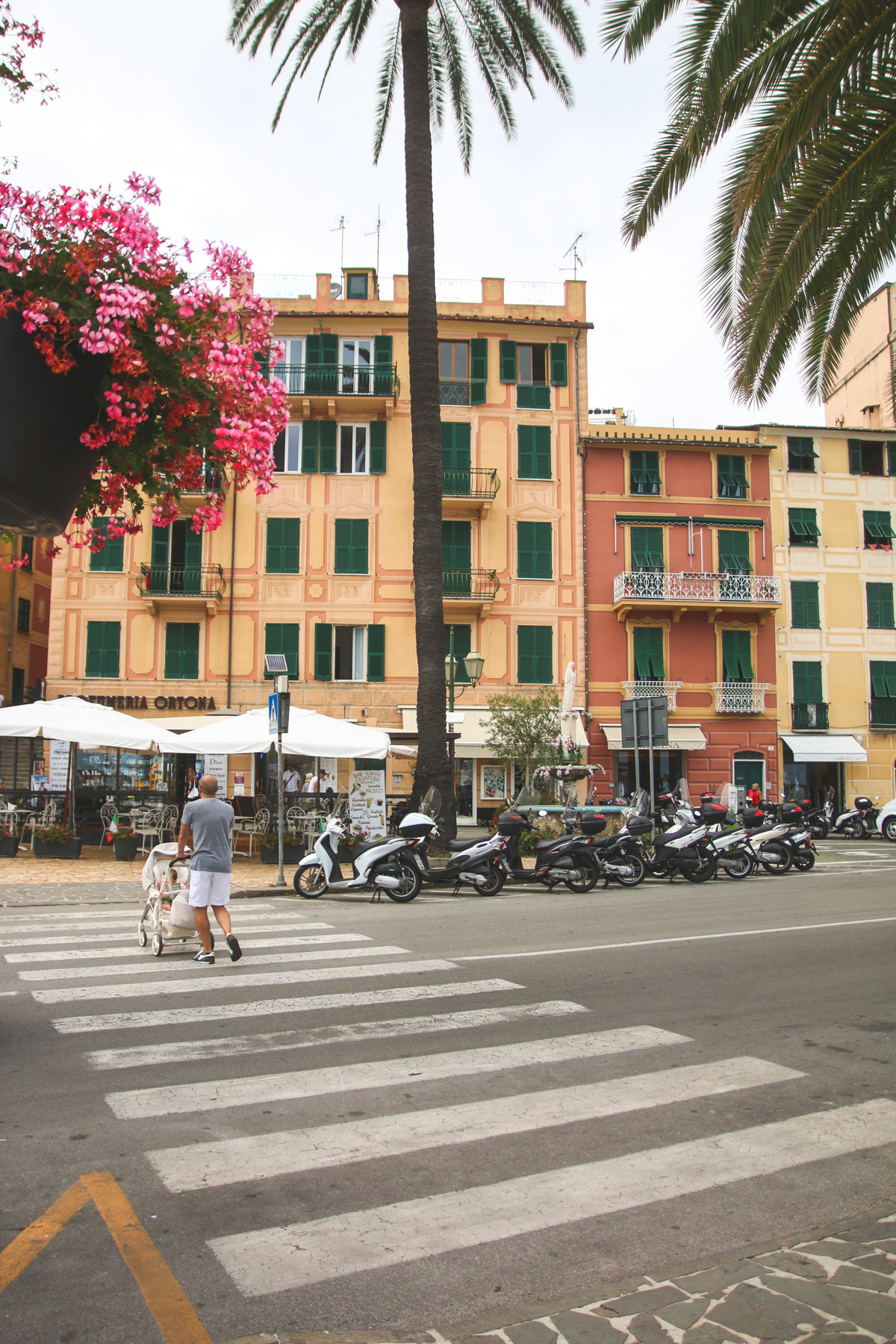 Colourful Buildings in Santa Margherita Ligure, Liguria, Italy