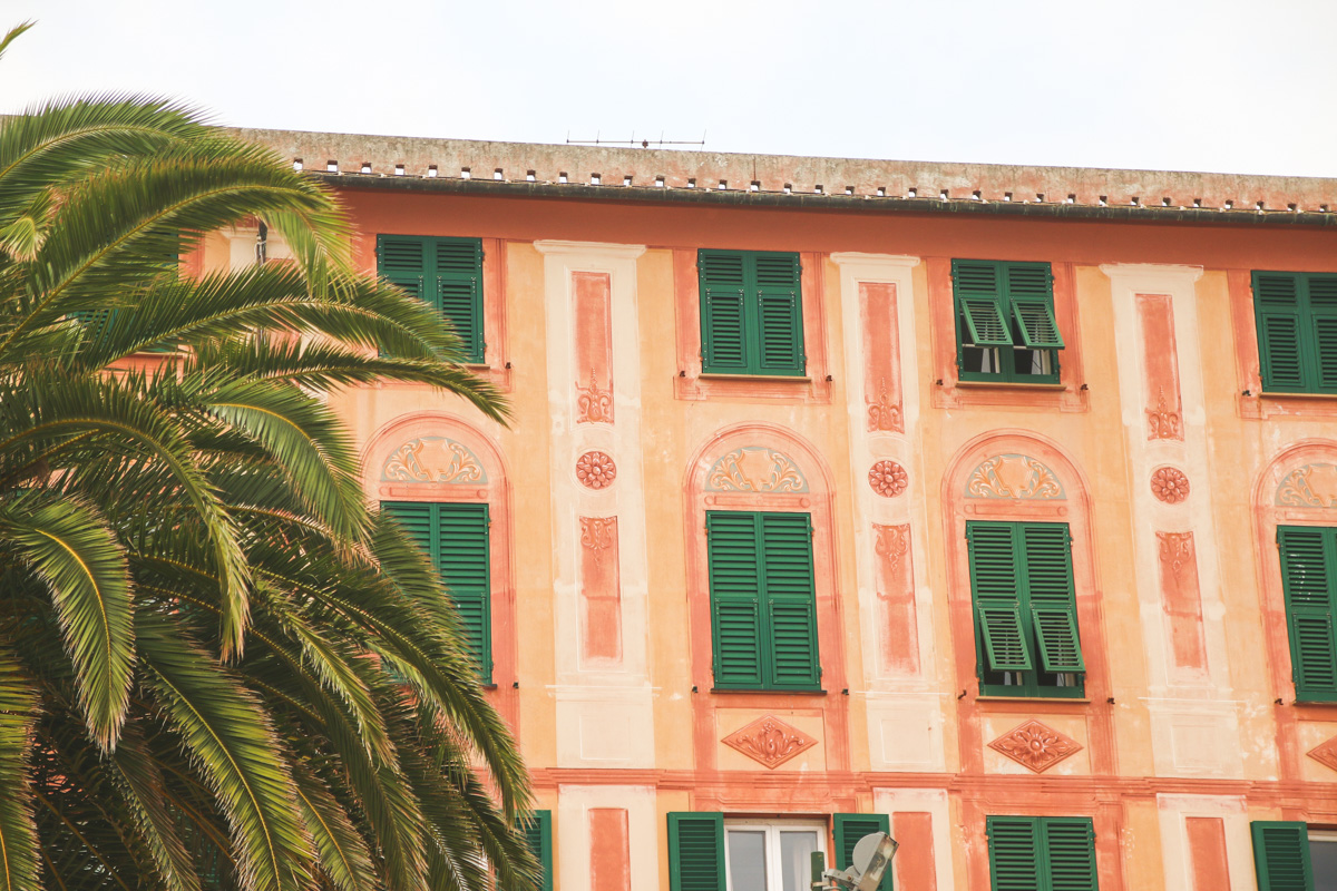 Colourful Buildings in Santa Margherita Ligure, Liguria, Italy