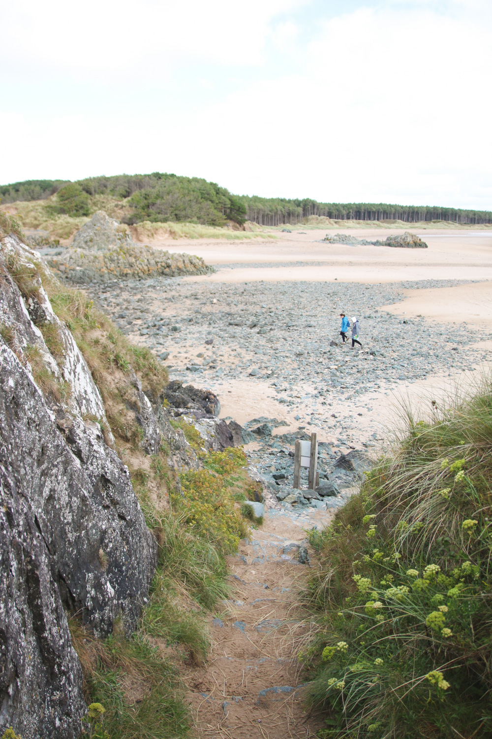 Lava Rocks on Llanddwyn Beach, Newborough Beach, Anglesey, Wales