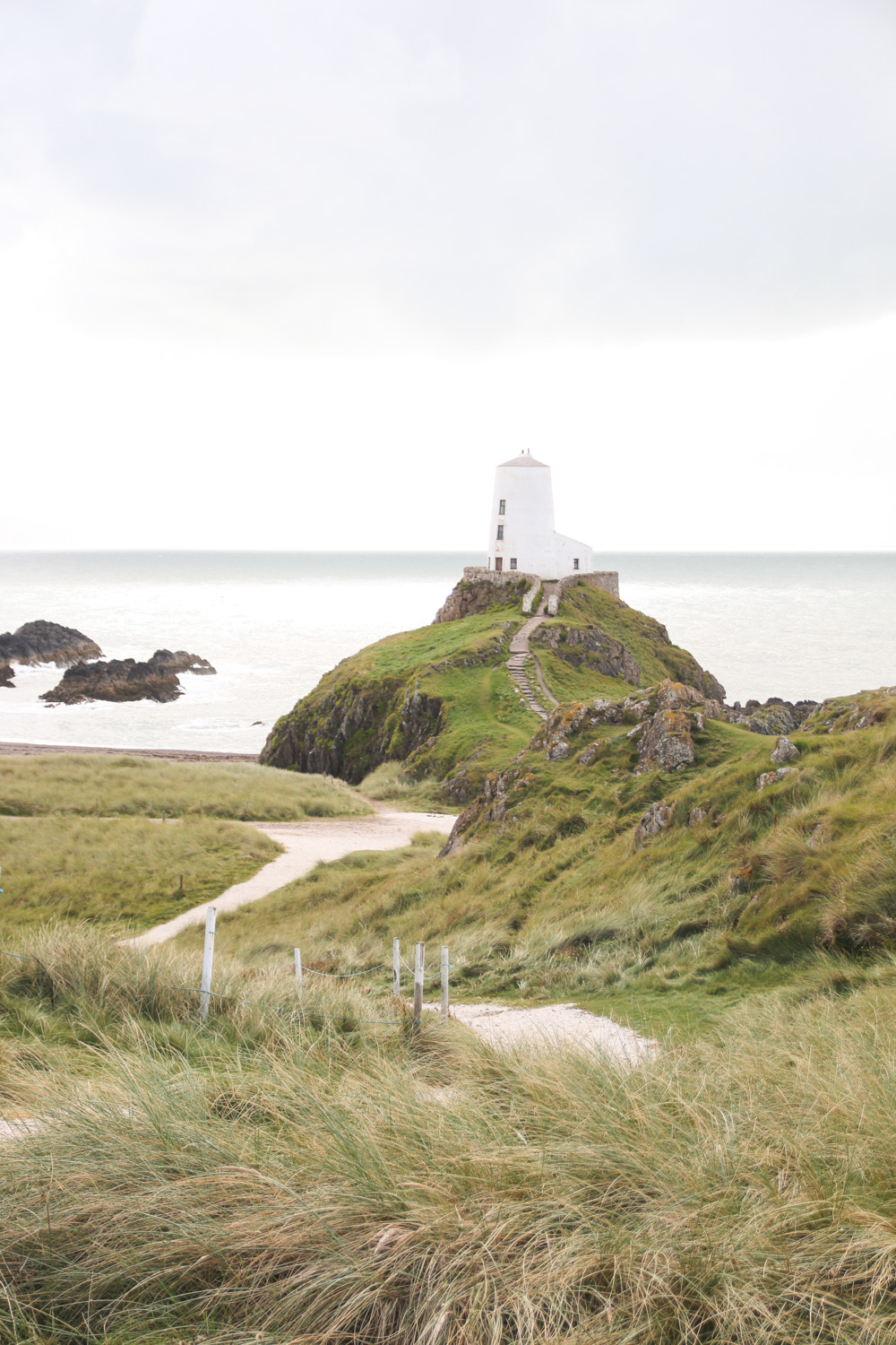 Tŵr Mawr lighthouse, Llanddwyn Island, Anglesey, Wales