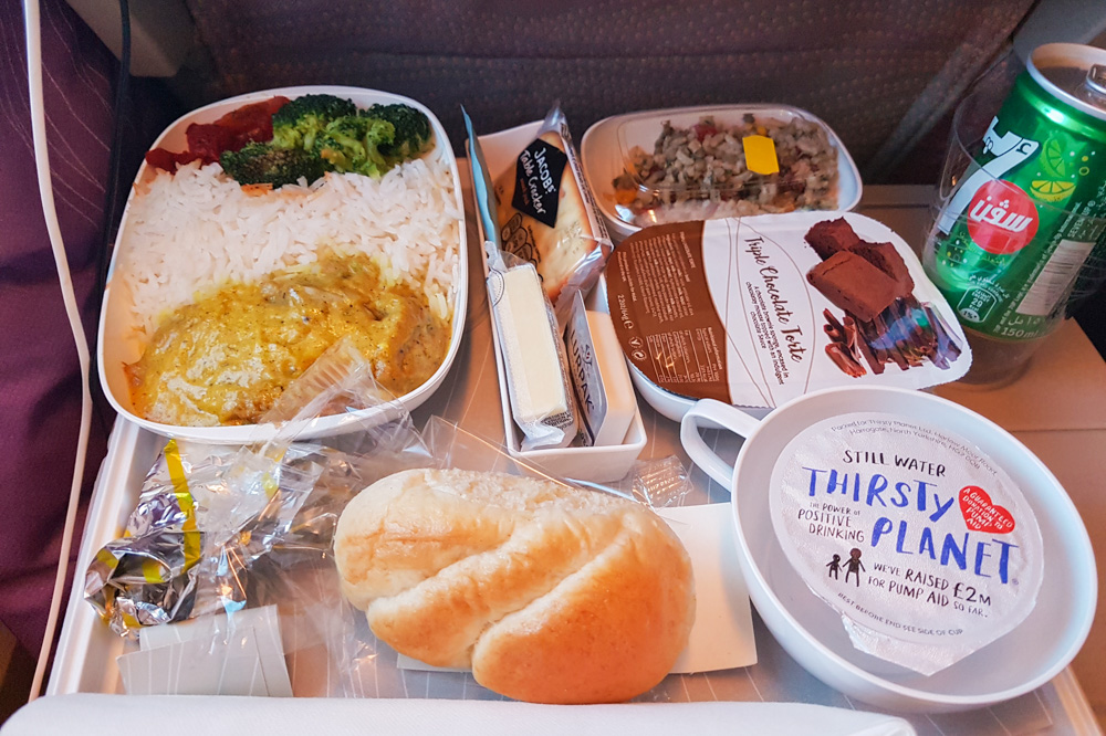 Emirates Airline Economy Class Review inflight food