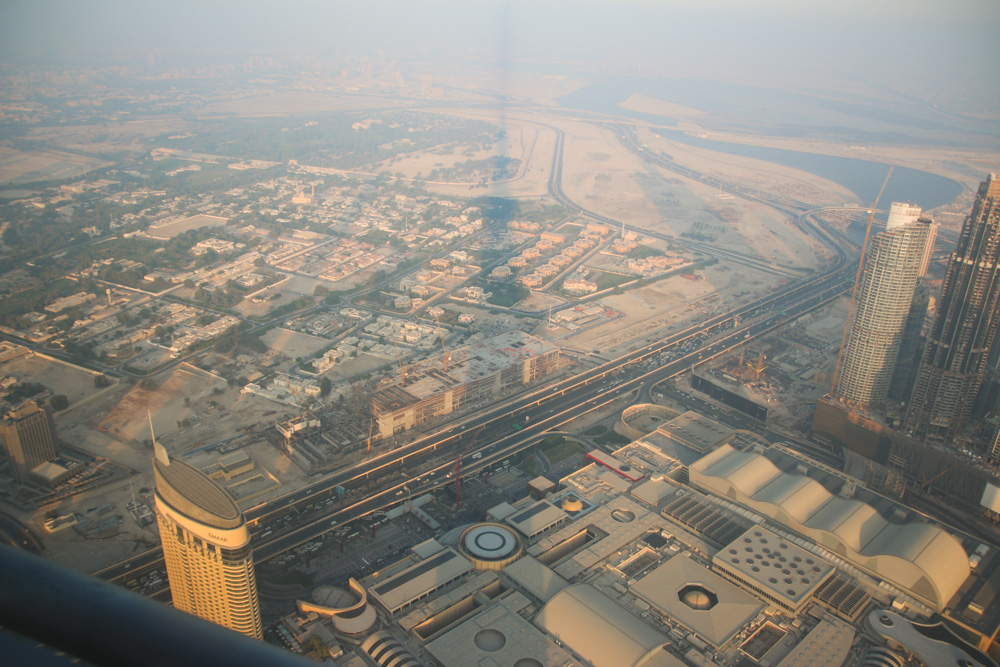 View at Sunset from At The Top, Burj Khalifa