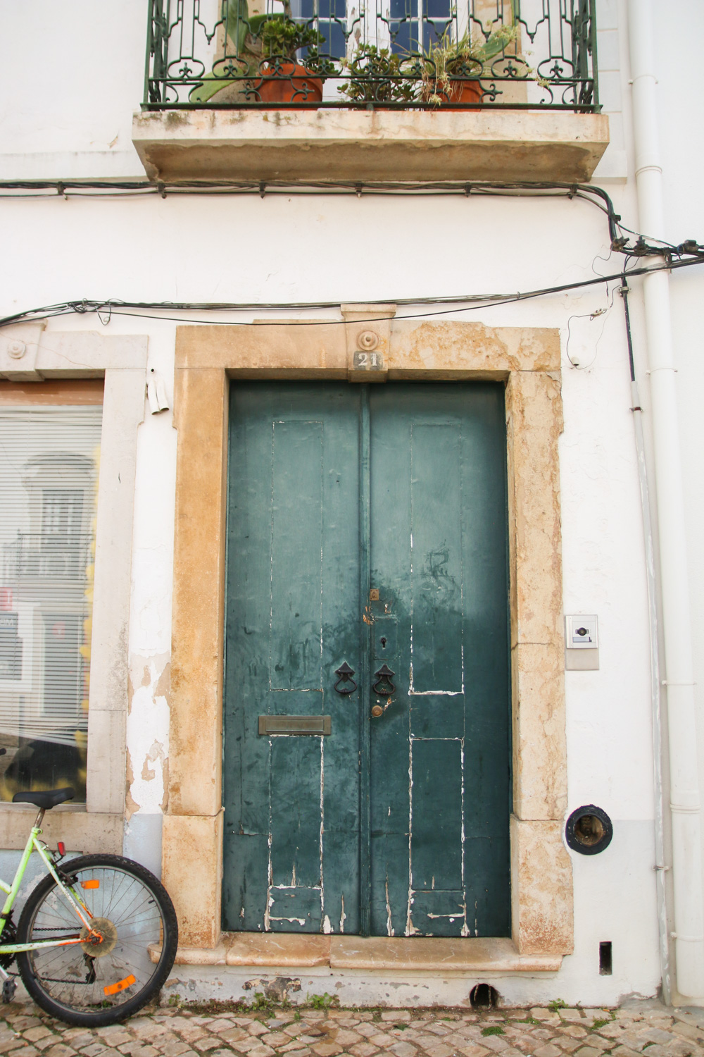 Old Doors in Tavira, The Algarve in Portugal