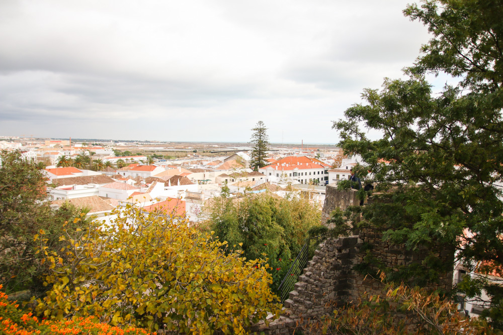 Views over Tavira from Tavira Castle, Portugal