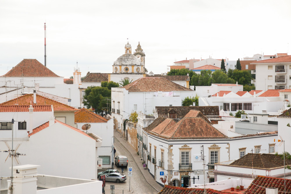 Views over Tavira from Tavira Castle, Portugal