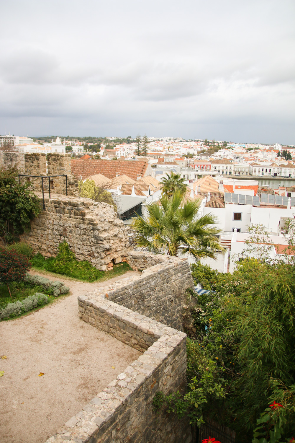 Views over Tavira from Tavira Castle, Portugal