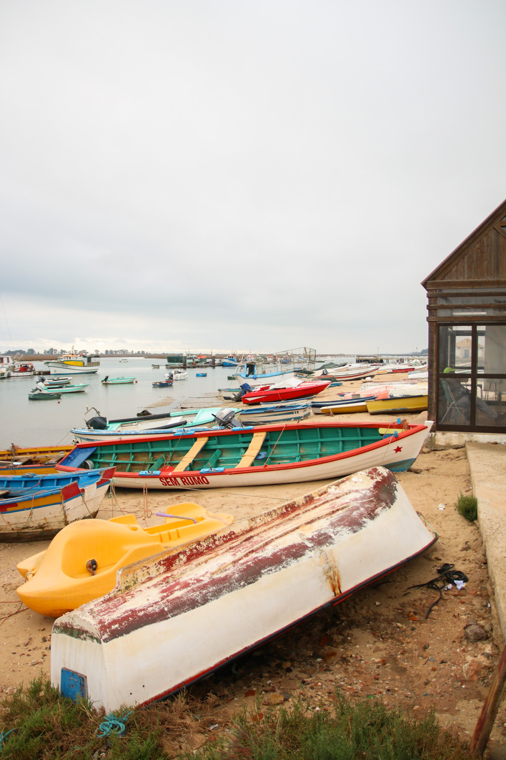 Boats in Santa Luzia, Portugal