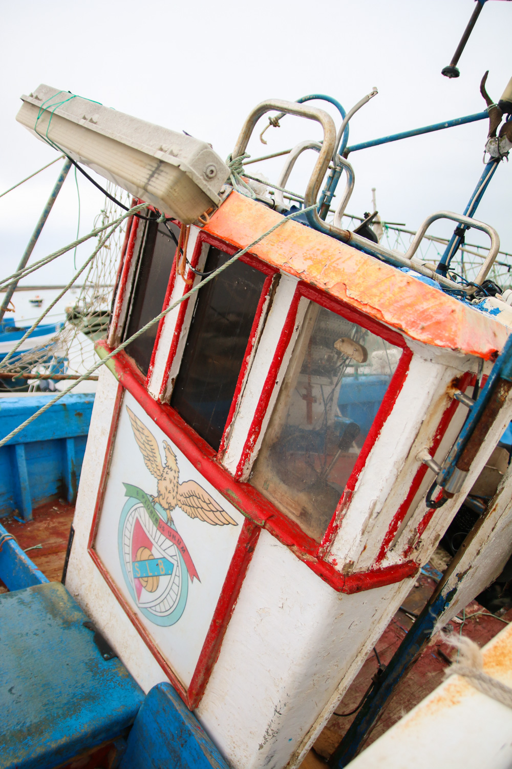 Boats in Santa Luzia, Portugal