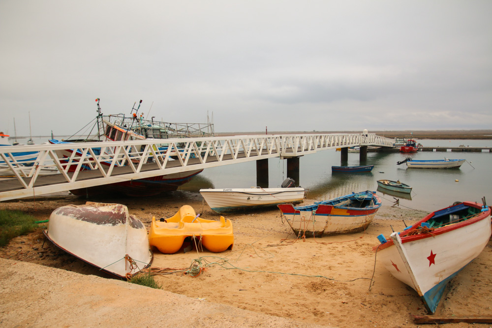 Boats in Santa Luzia, Portugal