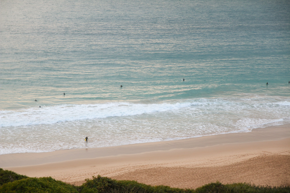Surfers at Cabo St Vincent, The Algarve
