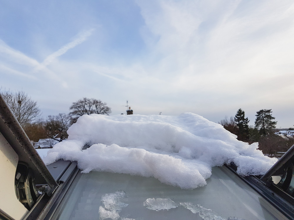 Snow on Velux Window