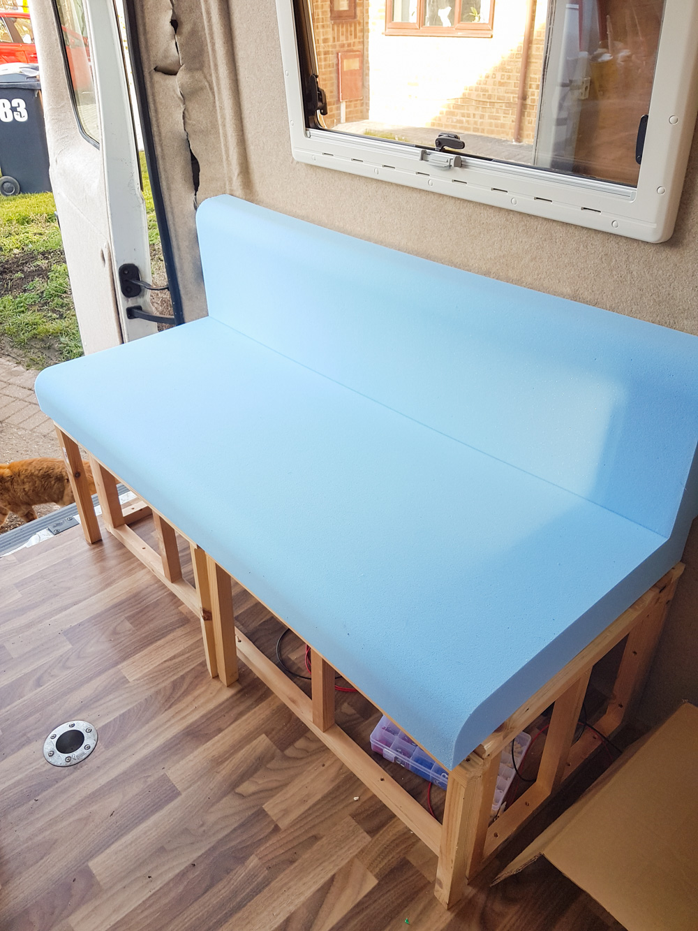 Campervan Conversion Bed Sofa Area