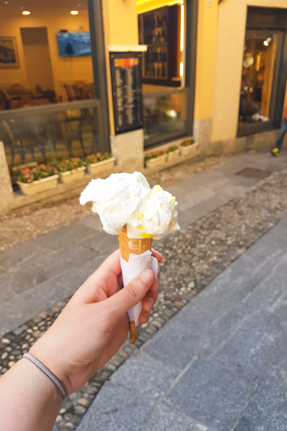 Gelato at Lake Como Italy