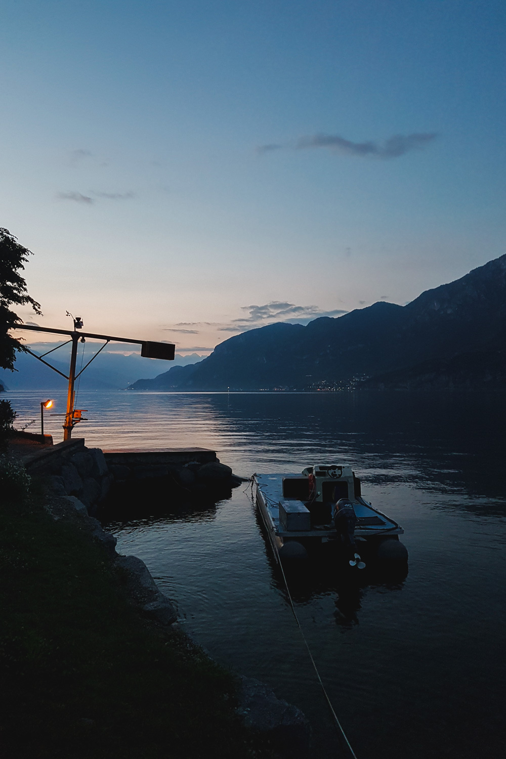 Sunset at Lake Como Italy
