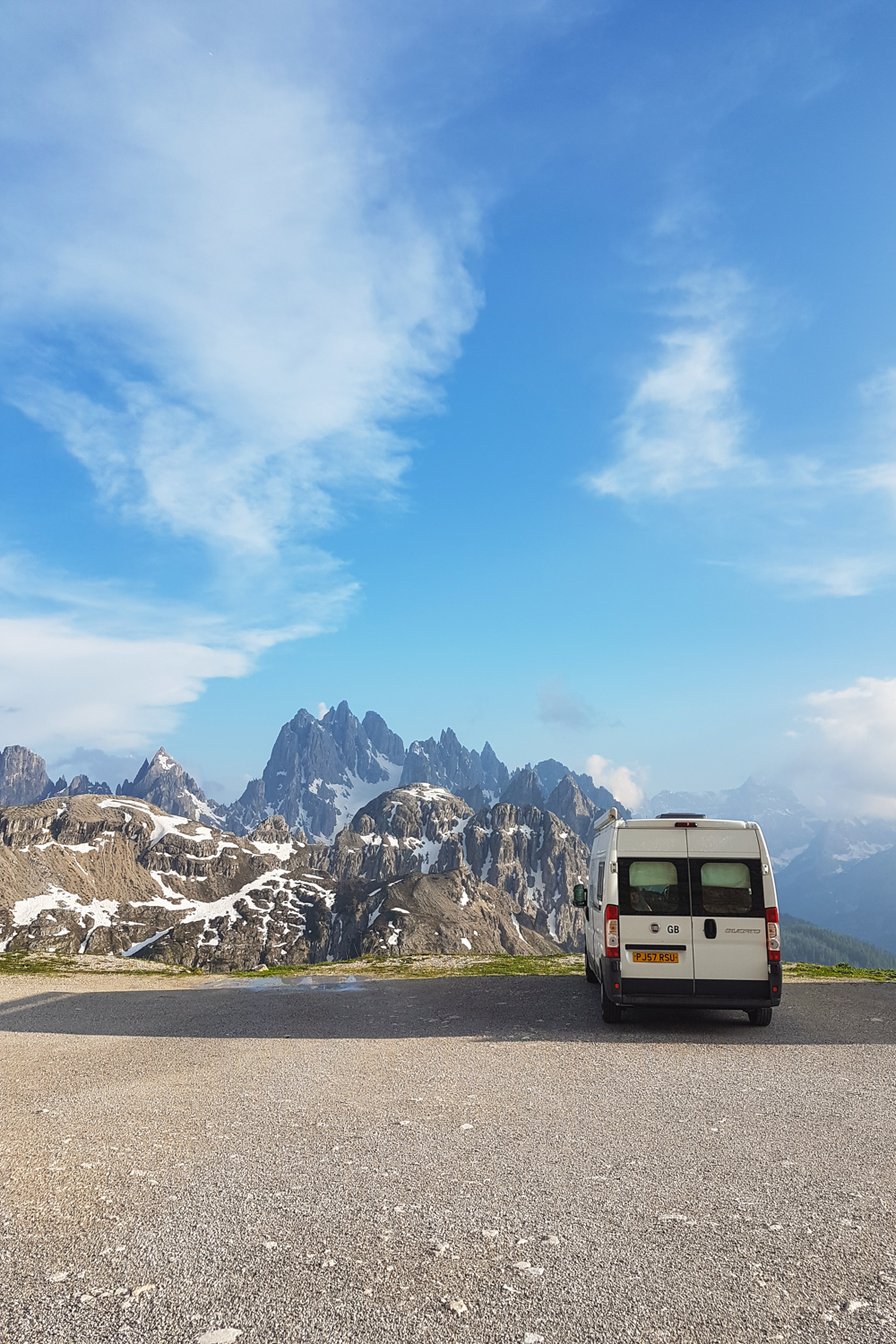 Camping at Tre Cime di Lavaredo in The Dolomites