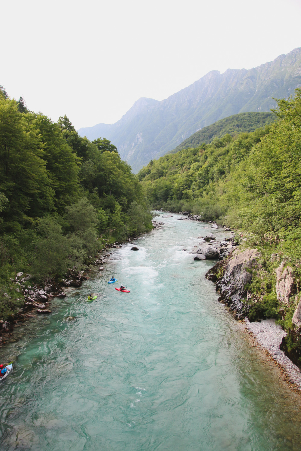 Soca River in Kobarid, Slovenia